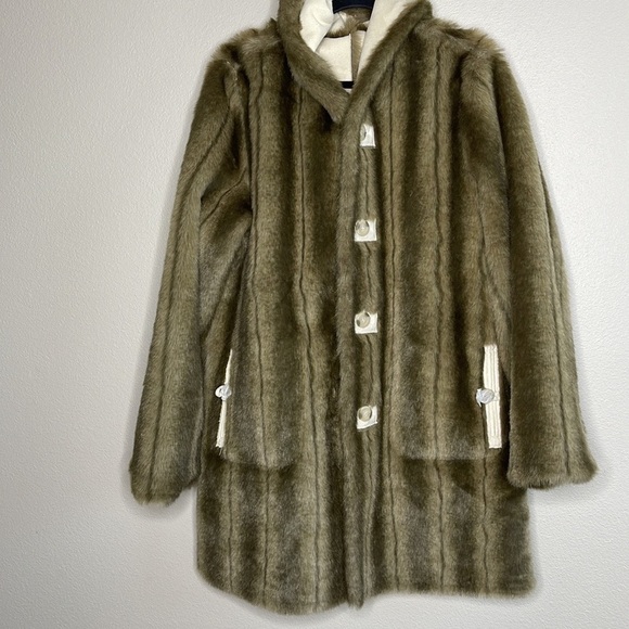 Scandinavian Jackets & Blazers - Scandinavian Faux Fur Reversible Suede Fur Coat Jacket